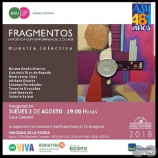 FRAGMENTOS La poética contemporánea del collage - Muestra Colectiva - Artista: Adriana Duarte - Jueves, 2 de Agosto de 2018